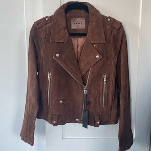 Blank NYC  Suede Moto Jacket women’s size large